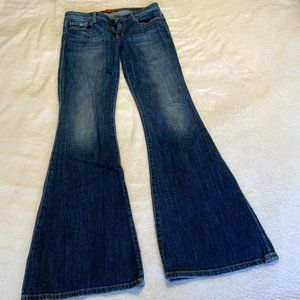 Joe's Flare Visionaire Jeans in dark blue - barely worn